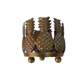 Oasis Brass Pillar Candle Holder